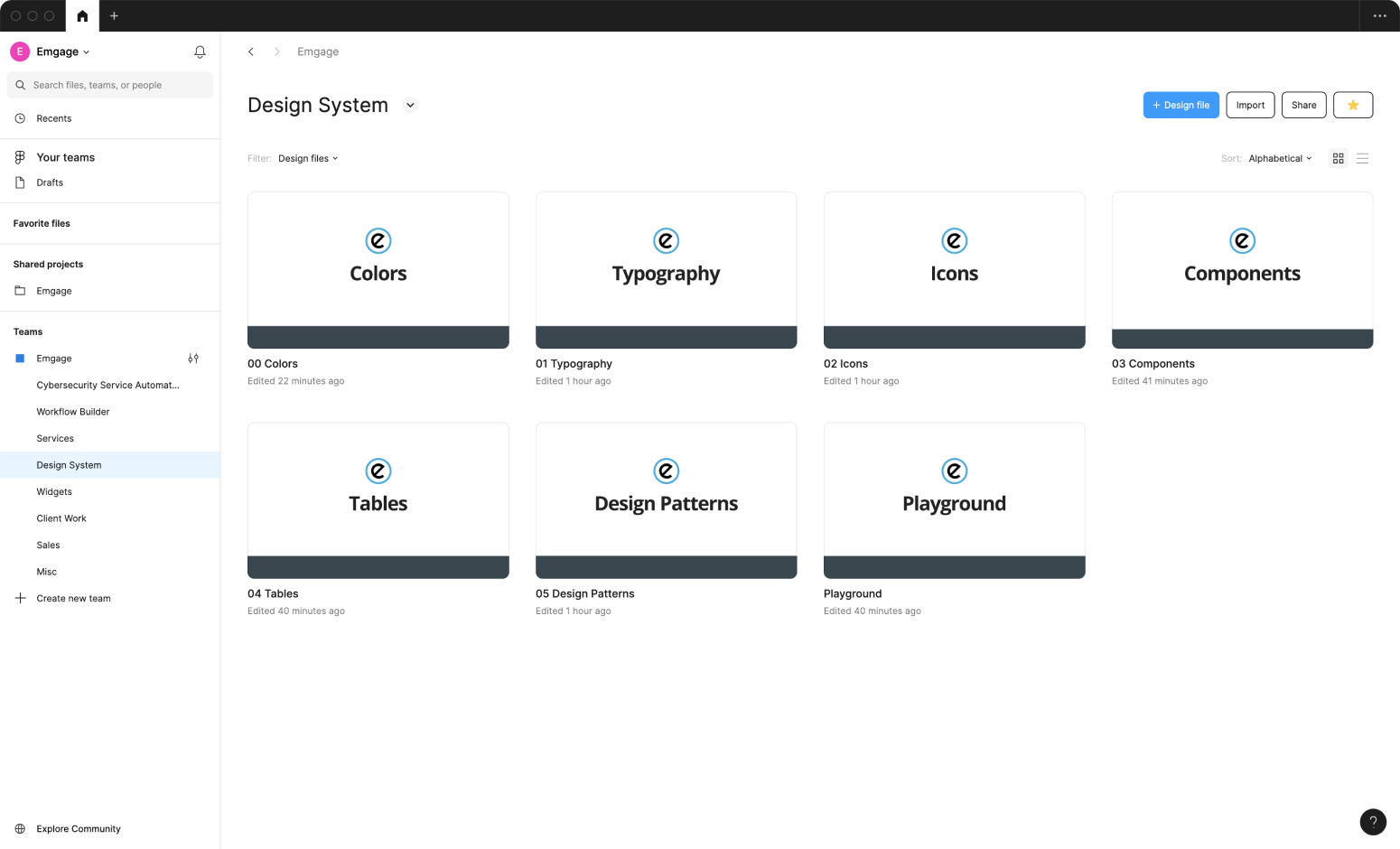 Engage design system libraries - Figma